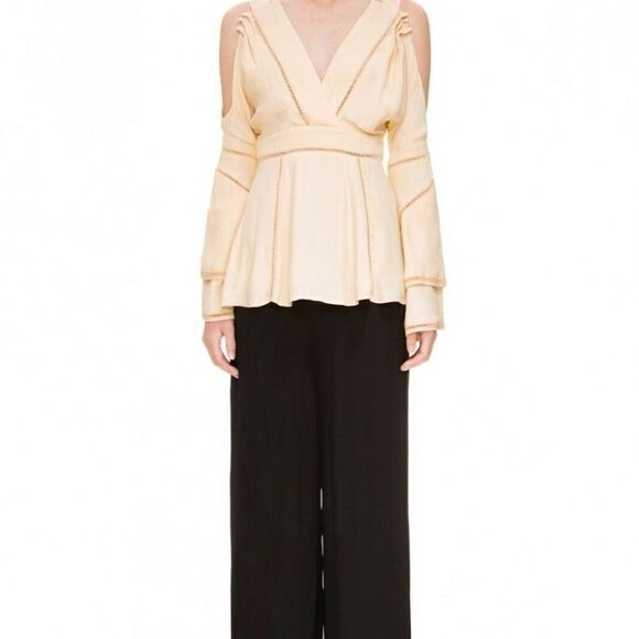 FINDERS KEEPERS Unravel Top Woven Bell Shell - Picture 1 of 8